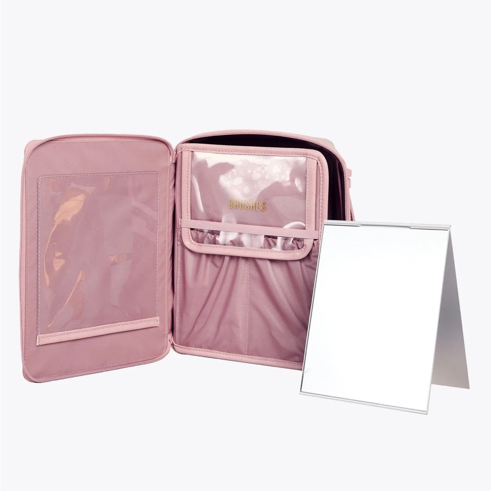 BEIS | Cosmetic Bag in Atlas Pink - Picture 4 of 8